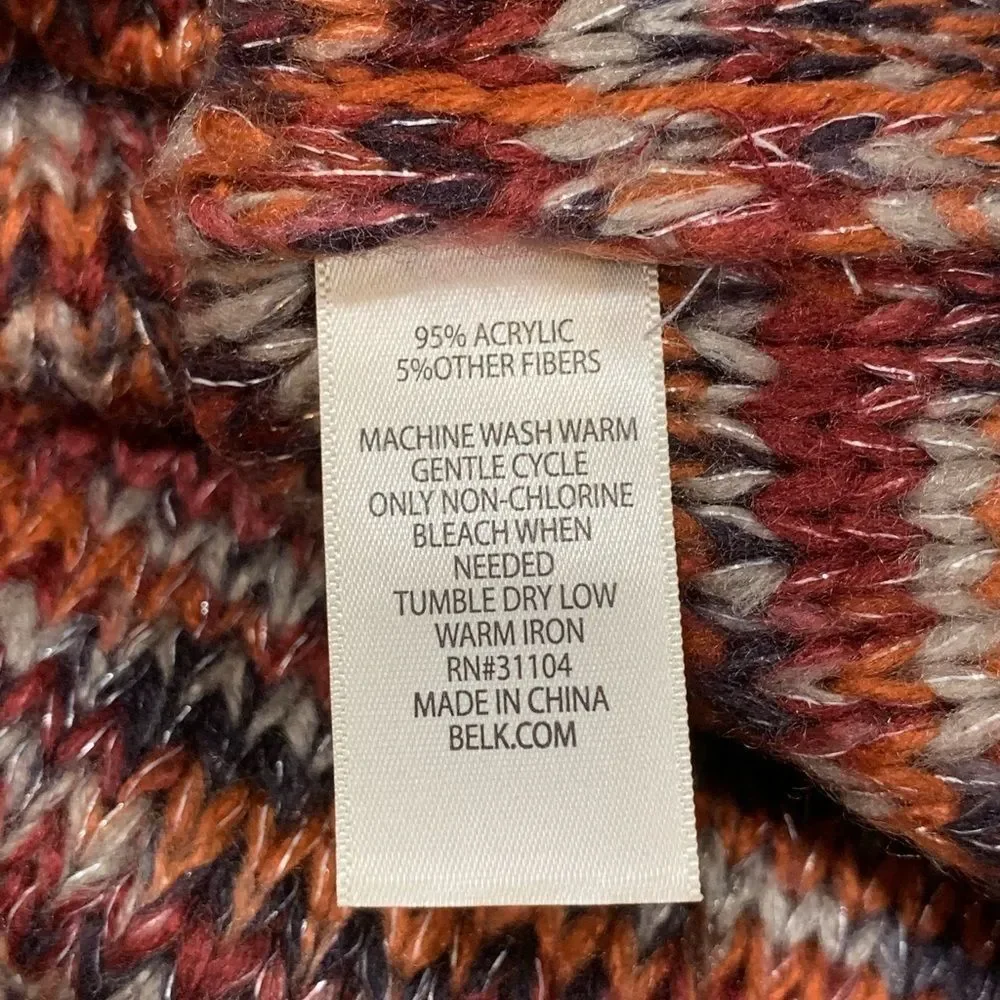 New Directions Plus Variegated Turtleneck Sweater - Picture 3 of 5